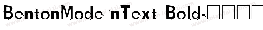 BentonModernText Bold字体转换